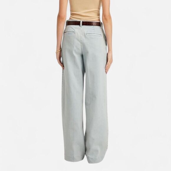 SPRWMN Bruni Pleated Wide Leg Trouser Jeans Italian Luxe Denim – Sz 26 - Picture 2 of 6